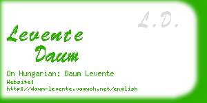 levente daum business card